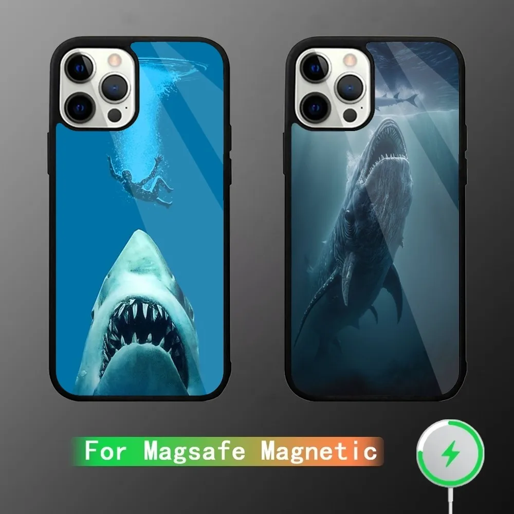 

Jaws Movie Phone Case For iPhone 16,15,14,13,12,11,Plus,Pro,Max Mini Magsafe Magnetic Wireless Charging