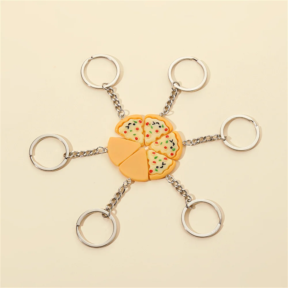 Dainty Pizza Charms Necklace for Women Food Pendants Keychain Friendship Necklace Best Friends Party Jewelry Accessories Gift