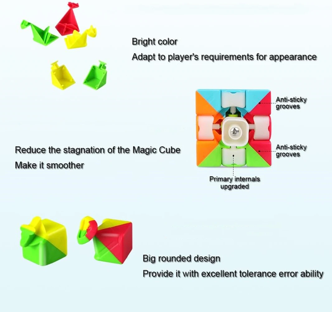 QiYi QiMeng Plus/SQ1 3x3 90 мм магический куб без наклеек большой 3x3x 3 скоростной куб профессиональный гладкий и устойчивый к сбоям куб