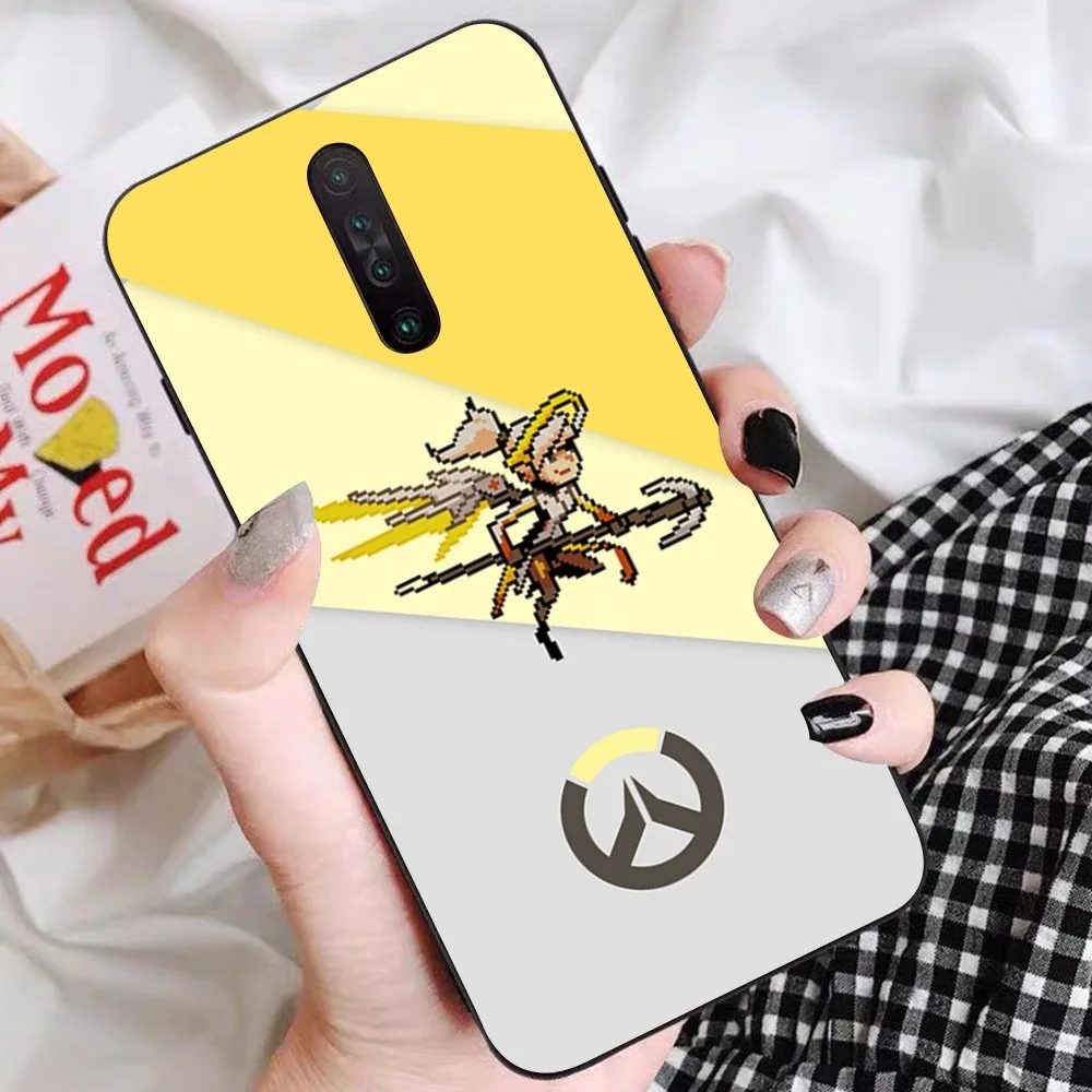 Game O-Overwatch Pixel Style Phone Case For Redmi 5 6 7 8 9 10 Plus Pro 6 7 8 9 A GO K20 K30 K40 Pro Plus F3 Fundas