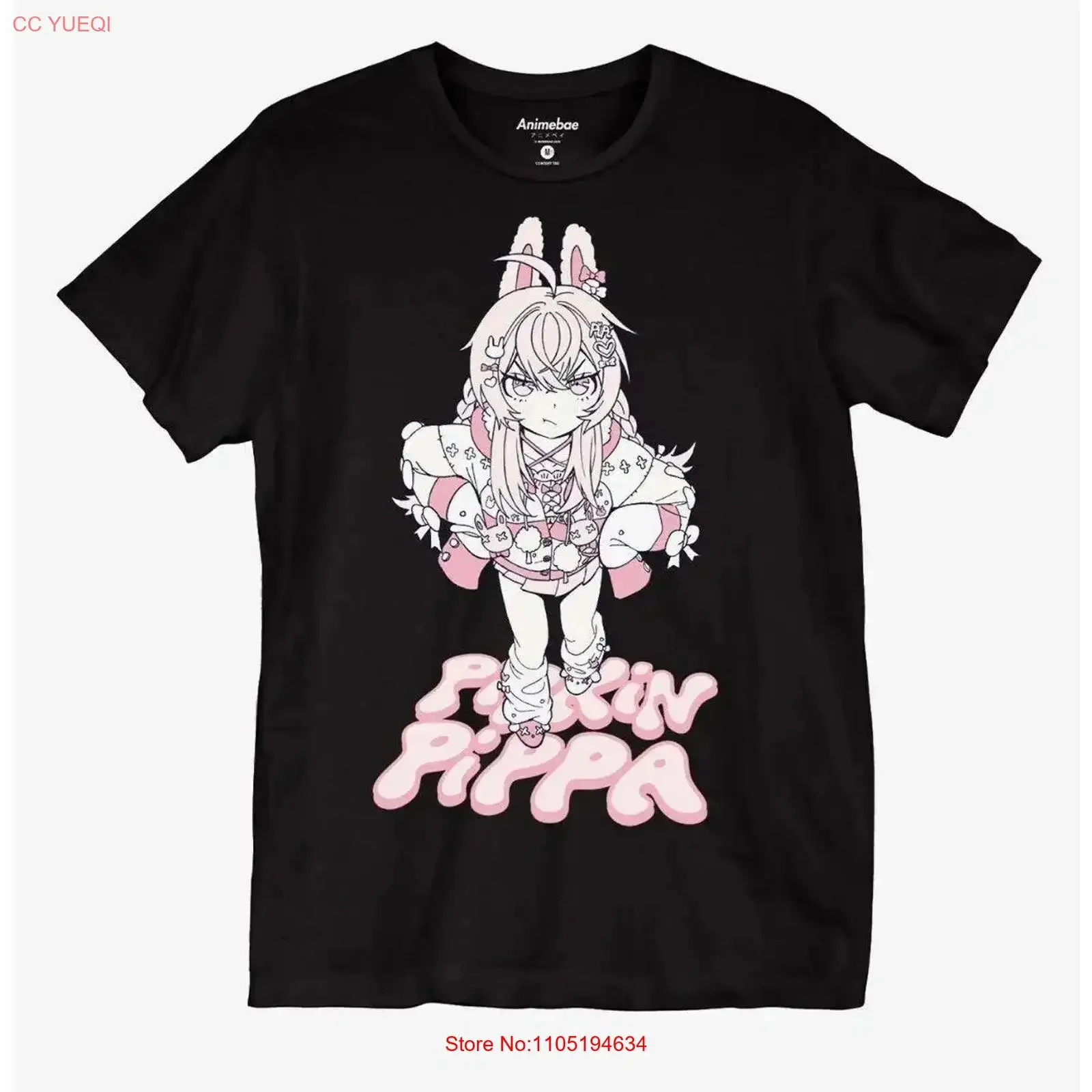 Pipkin Pippa Bunny Boyfriend Fit Girls T Shirt By Animebae vintage Washed Stylish Slightly designer clothes Breathable Soft
