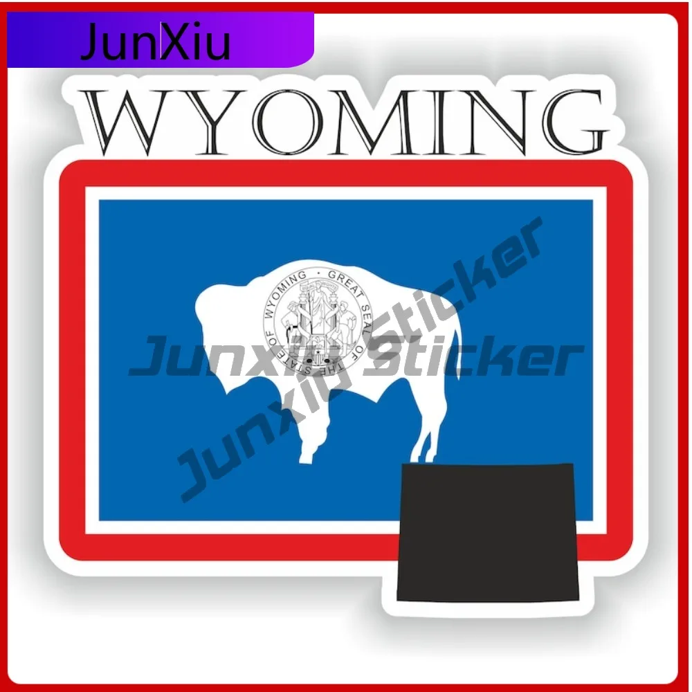 

Wyoming Country Project Flag Artistic Auto Exterior Accent Used Across Cars Motorcycles And Scooters