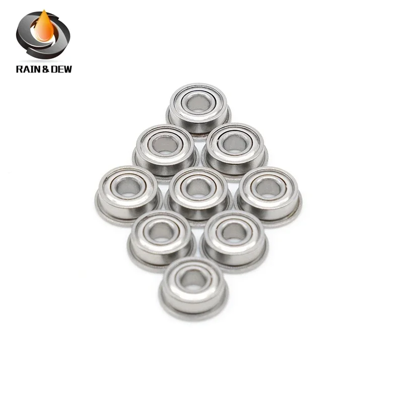 10PCS MF104ZZ 4X10X4 mm  Flange Bearing MF105ZZ MF106ZZ MF115ZZ MF117ZZ MF126ZZ MF128ZZ MF137ZZ MF148ZZ