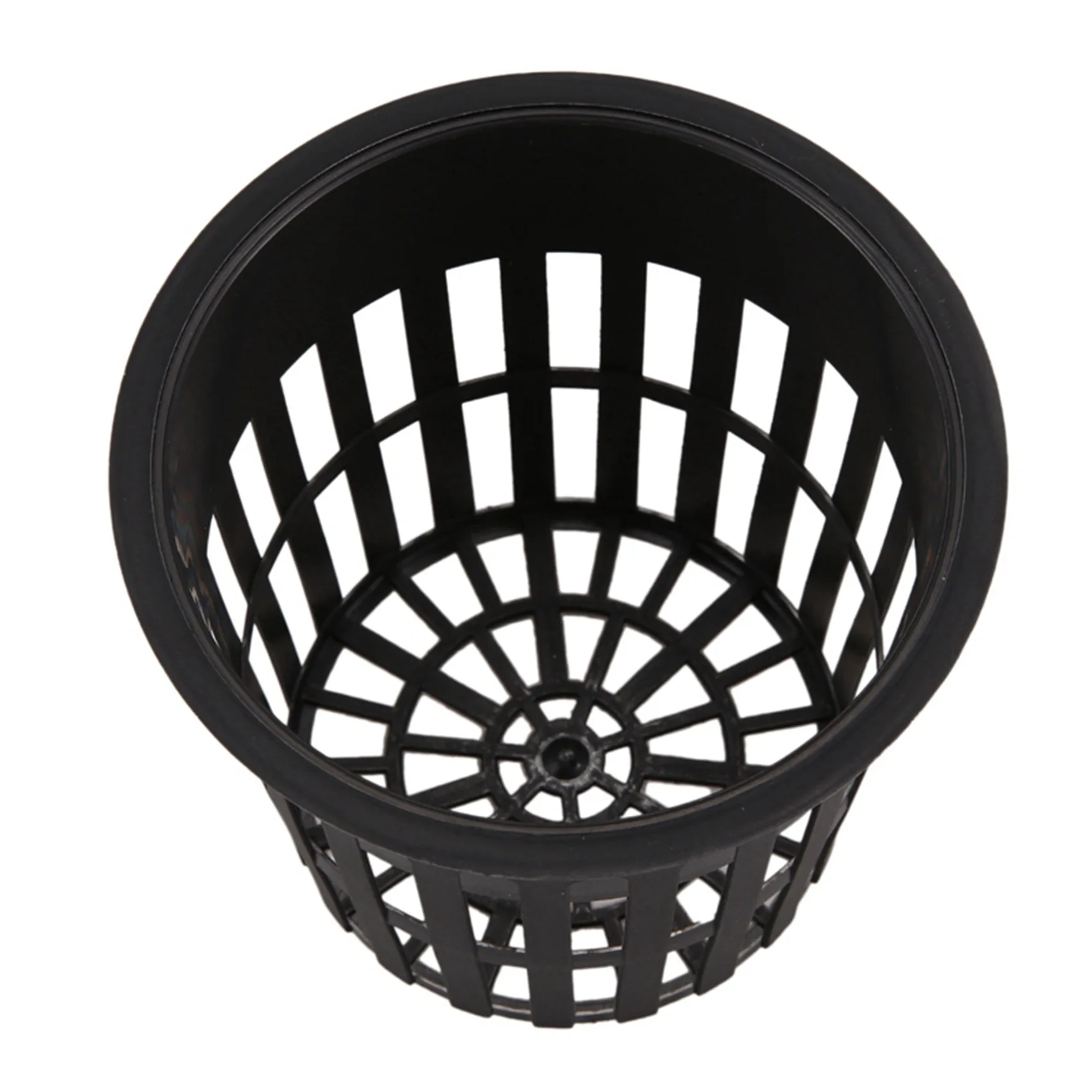 AFOURT-30 Pack 4 Inch Net Cups Slotted Mesh Wide Lip Filter Plant Net Pot Bucket Basket For Hydroponics