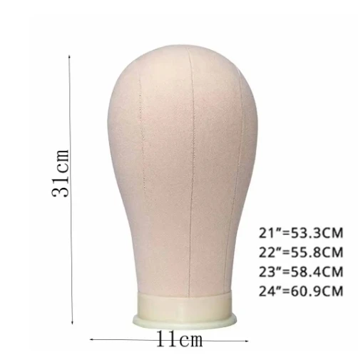 Canvas Wig Stand with Tripod Head