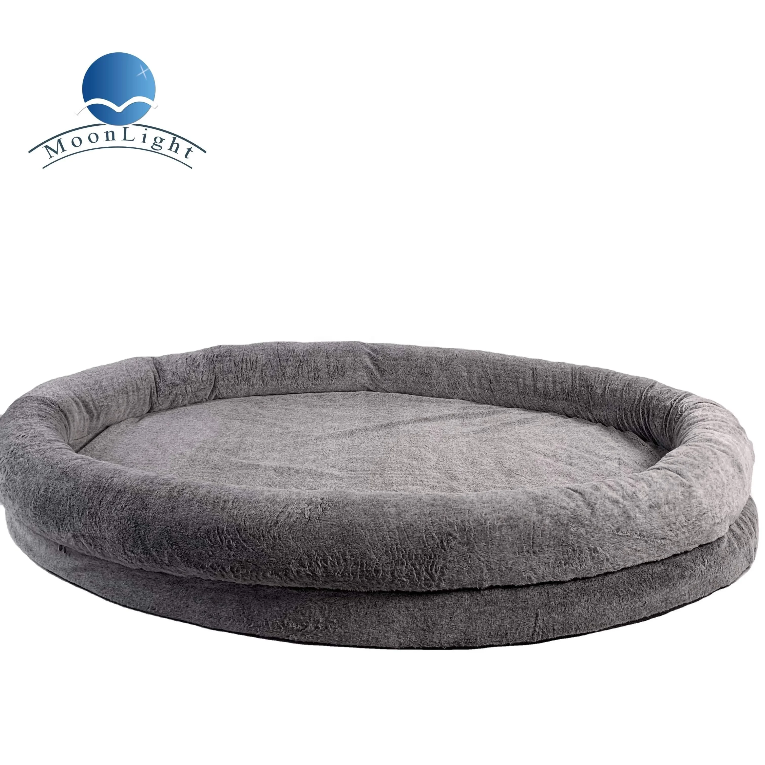 Custom High Quality Pet Beds Large Plush Mat Washable Waterproof Memory Foam Sofa Human Dog Bed