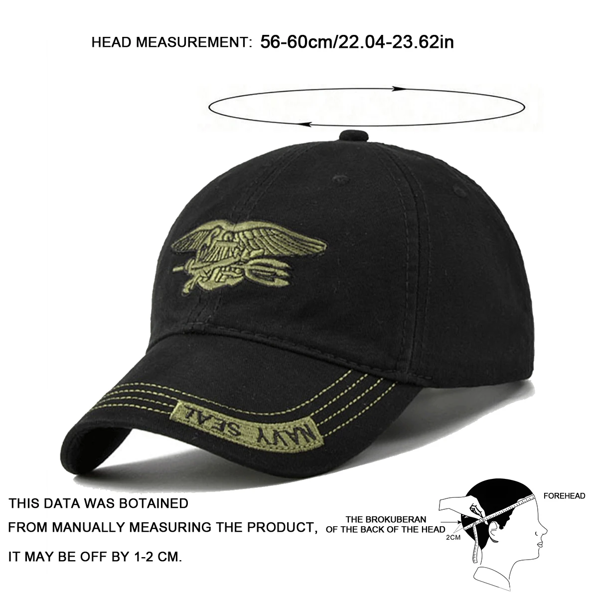 Unisex Navy SEAL Embroidery Baseball Caps Spring Autumn Outdoor Adjustable Casual Hats Sunscreen Hat