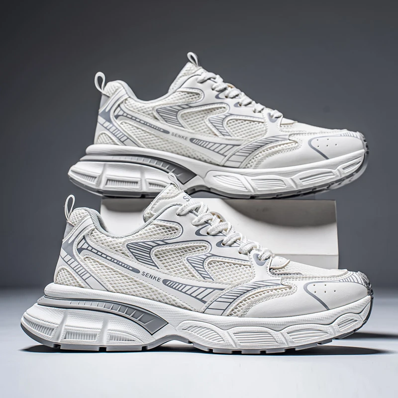 

Men's Breathable Me Running oes 2025 New Sle Autumn High-End Sensation Cool Dad Sneakers Thi Bot Casual Sports oes