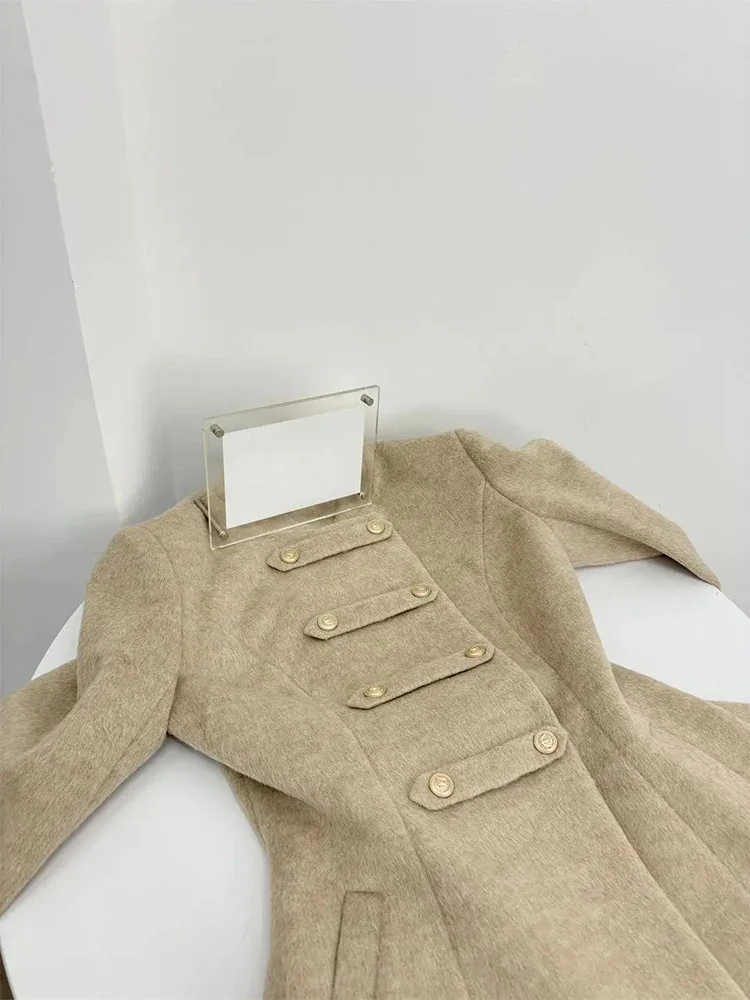 Wintermantel Dicke Wolle & Mischungen Outwear Langer Mantel Frauen Graben Chaquetas Mujer Chic Japanische Jacke Outdoor