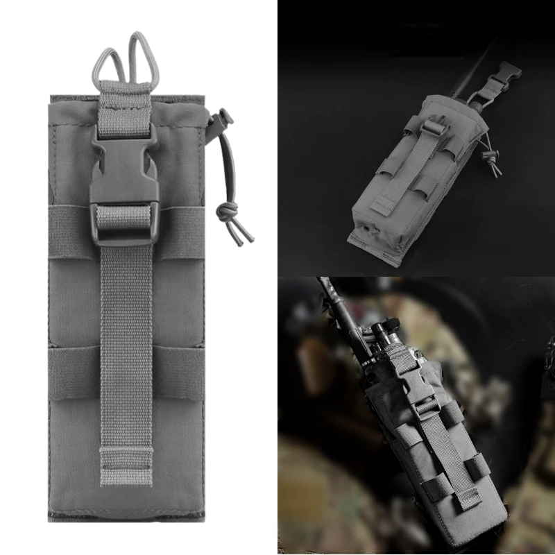 安全な無線機ポーチ--ドロップダウン通信ホルダー--アウトドア用品キャリア