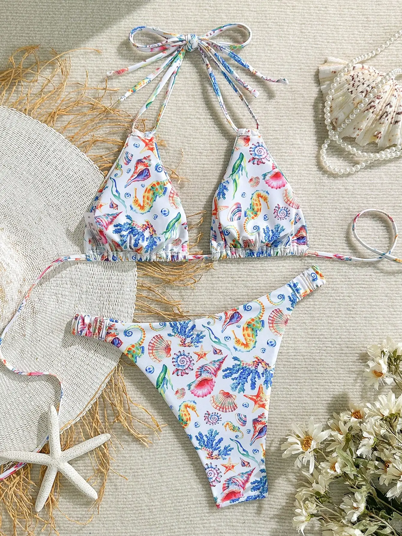 European and American sexy solid color drawstring hollow fashion one-piece swimsuit, suitable for vacation, party