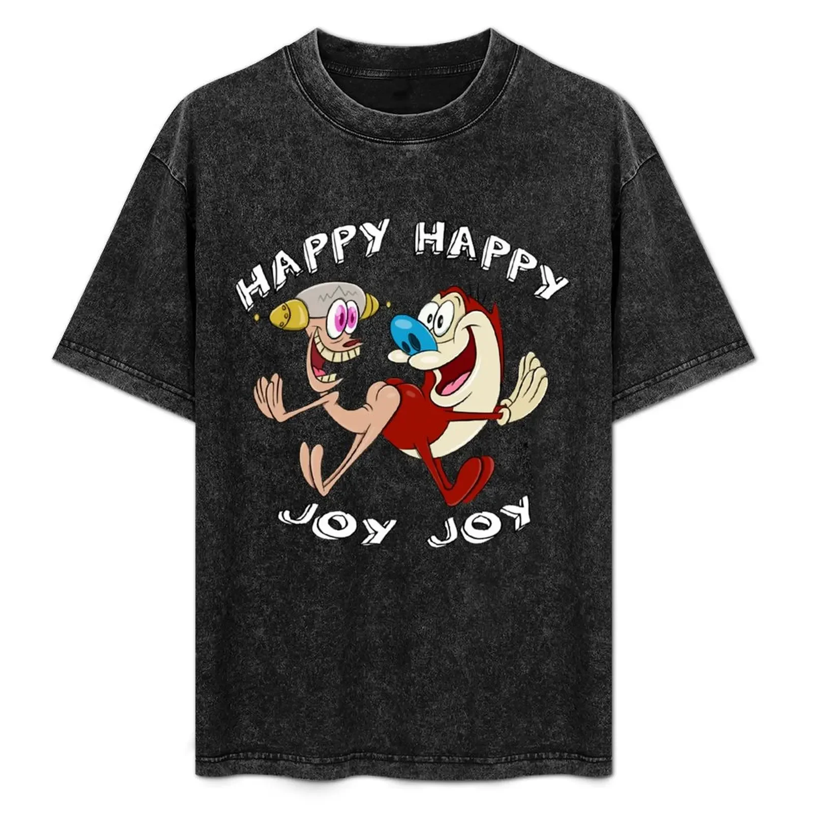 

Happy Happy, Joy Joy! T-Shirt t shirts for man cotton funny man t shirts for men casual man tshirt anime tshirt T-Shirt