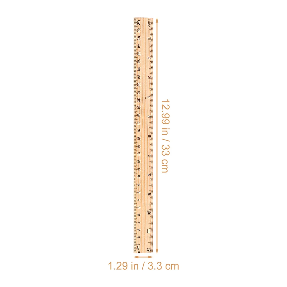 

72Pcs Multifunction Wooden Ruler Clear Scale Portable for Kids Students Teachers Artists Classroom Supplies