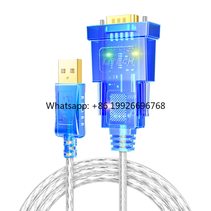 DT-5011 USB 2.0 Male to DB9 Serial Port RS232 Converter Cable 0.5m 1m 1.2m 1.5m 2m