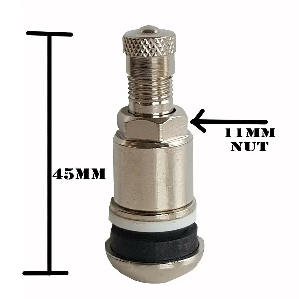 VERYUS Stainless Steel Valve TYRE VALVE BOLT IN STEM TO FOR BBS ALLOYS WHEELS CHROME SILVER METAL CAR VAN