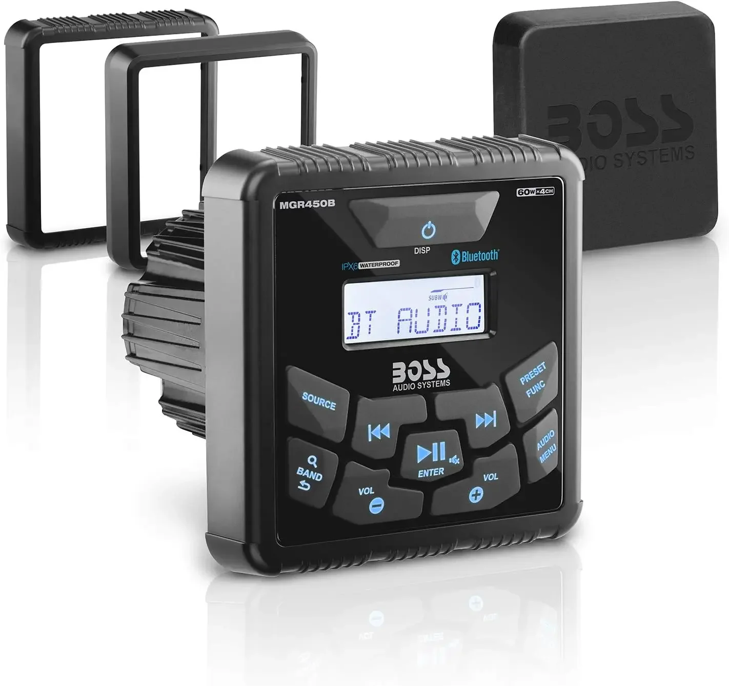 

BOSS Audio Systems MGR450B Marine Gauge Receiver - Bluetooth, Digital Media MP3 Player, No CD Player, USB Port, AM/FM