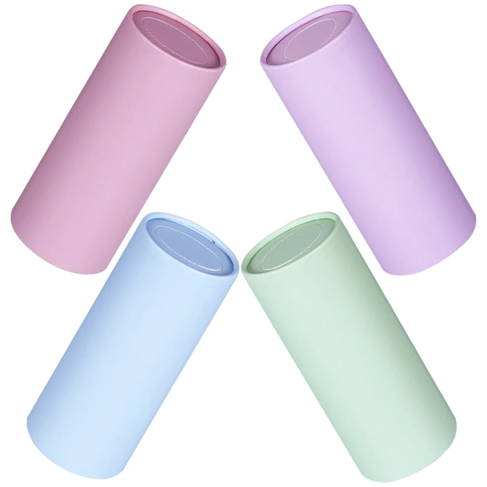 

4Pcs Car Tissue Holder Stylish Cylinder Shape High Capacity Tissue Dispenser Organized Travel Accessory for Cars Suvs Trucks