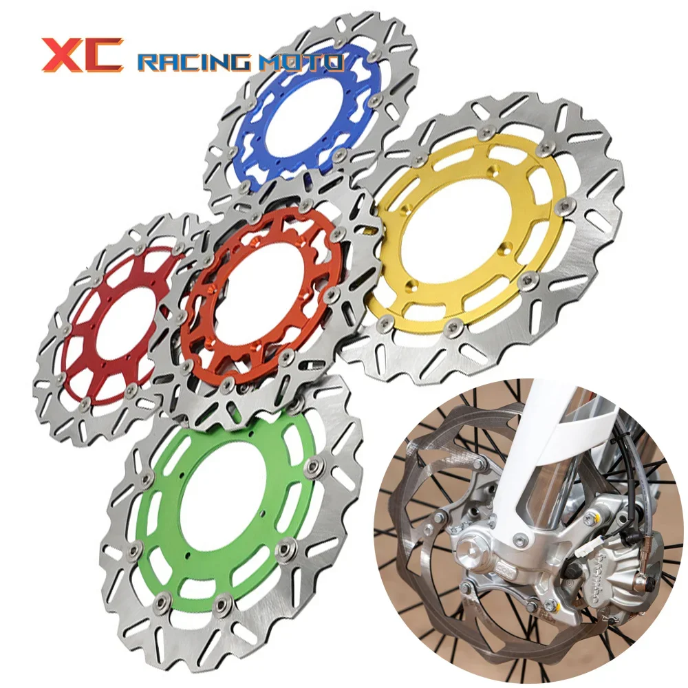 

320MM Oversize Front Wavy Floating Brake Disc Rotor For 1998-2020 2005 2006 2007 2008 YZF PMZ RMZ PMX KXF CR CRF SX XC EXC XCW