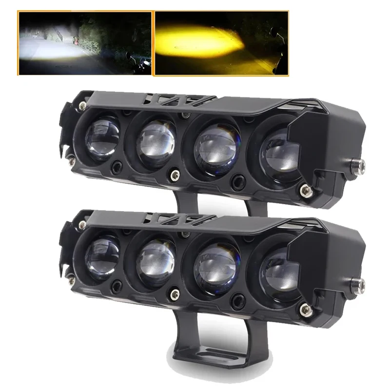 

Motorcycle LED Lamps 12-85V High Power 24W car Headlight 4 lens spotlight fog work light motorcycle accessories light