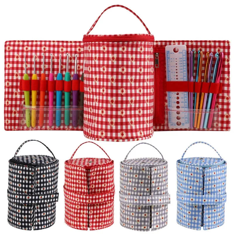 Storage Roll Bag Beginner Wool Crochet Set Portable Internal and External Separable