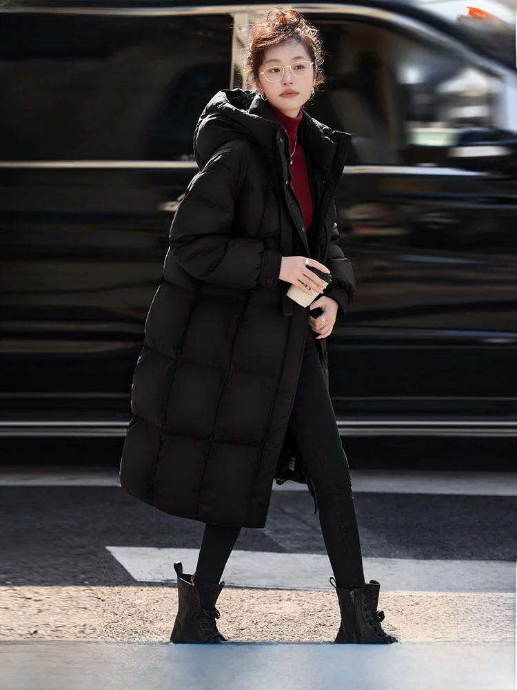 

Женская пуховая куртка Mo Han Mei: модная, универсальная, теплая и комфортная, для зимних поездок на работу