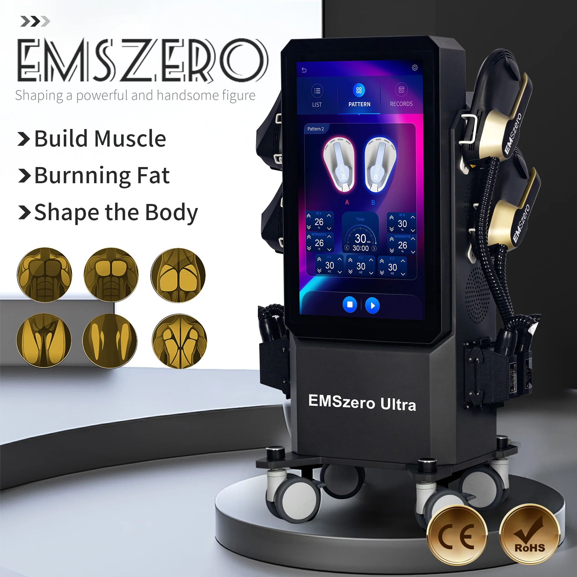 

EMSzero 15 Tesla 6500w NEO Body Slimming EMS Machines Nova Fat Burning Muscle Sculpting Electromagnetic Stimulate Hiemt Pro