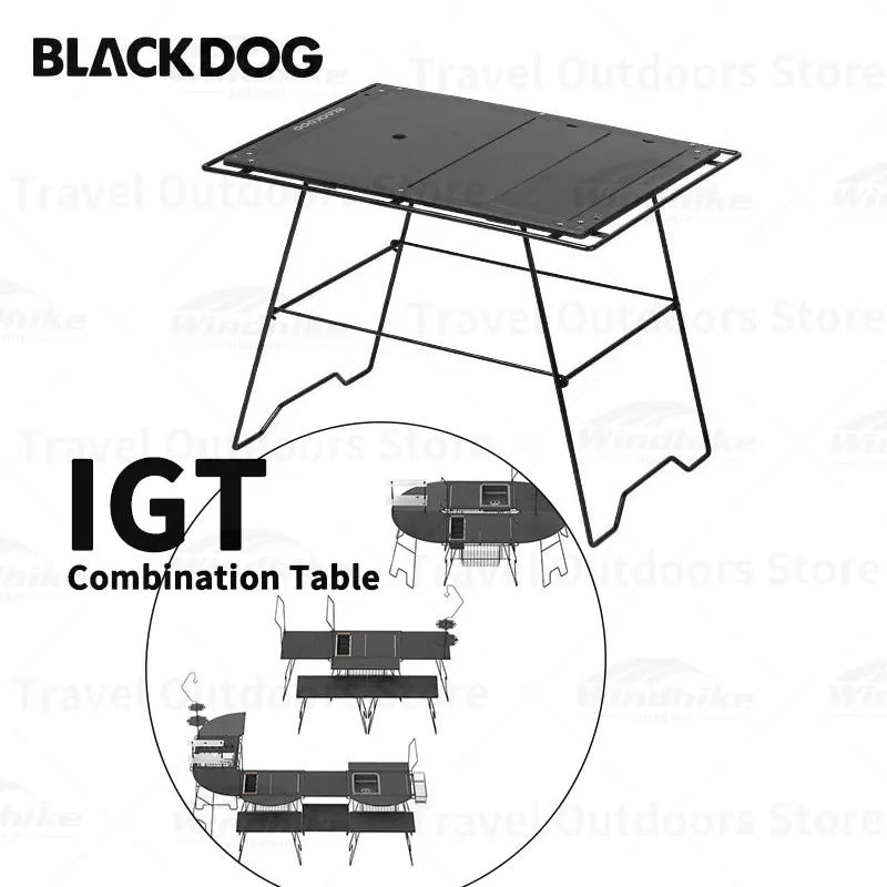 

Naturehike BLACKDOG IGT Combination Table Camping Portable Folding Table Camping BBQ Picnic Table Shelf with Storage Bag