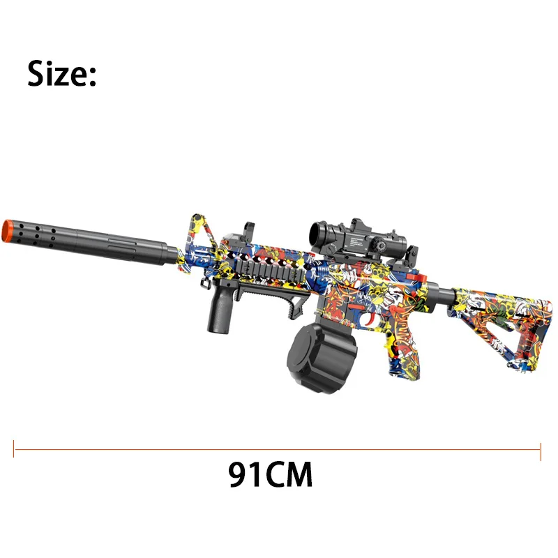 M4 電動ガンおもちゃ 自動発射 屋外射撃スポーツ 弾丸発射 水鉄砲おもちゃ 親子で遊べるギフト