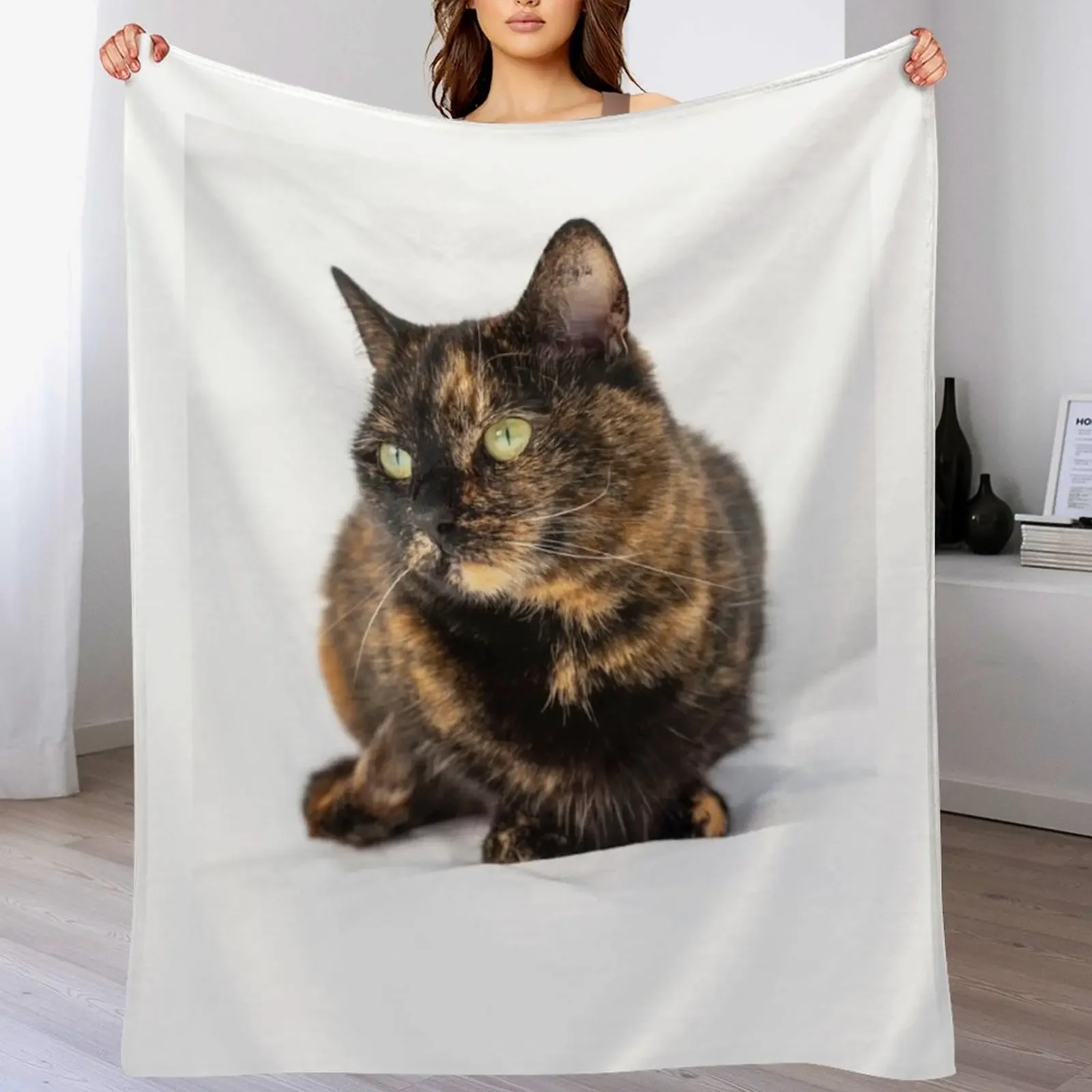 

Tortoiseshell Cat Throw Blanket Travel blankets ands Loose Decorative Sofa Blankets