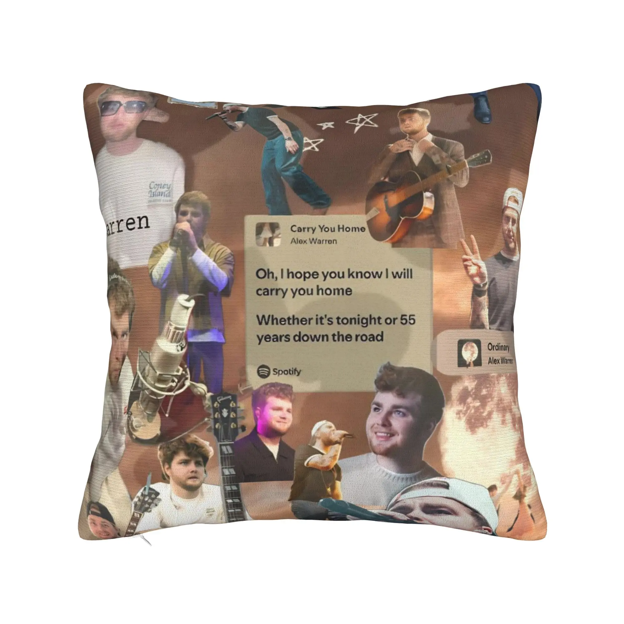 Decorative Pillow Cover ALEX WARREN Little Orphan Alex Live 2026  Product Bed  Pillow Case Cover Zippered Multi-Size