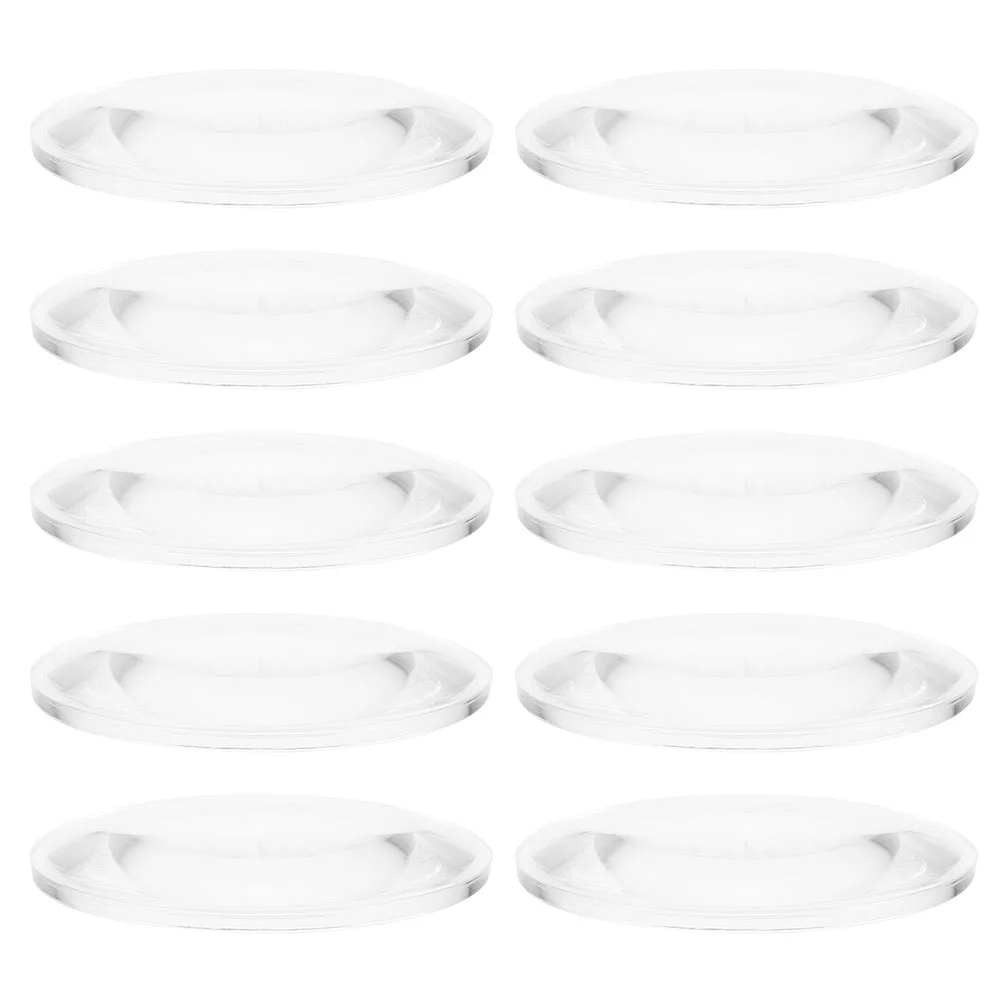 10 Pcs Acrylic Magnifier Magnifying Glasses Geometric Optics Experiment Kit Optical Lens for Teaching