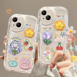 3D Bear Hang Phone Case for Xiaomi POCO X5 X3 X6 Pro X4 NFC GT F3 F4 M3 M4 M6 Pro 12 11 Lite 5G NE 12T Cute Bracelet Cover Couqe