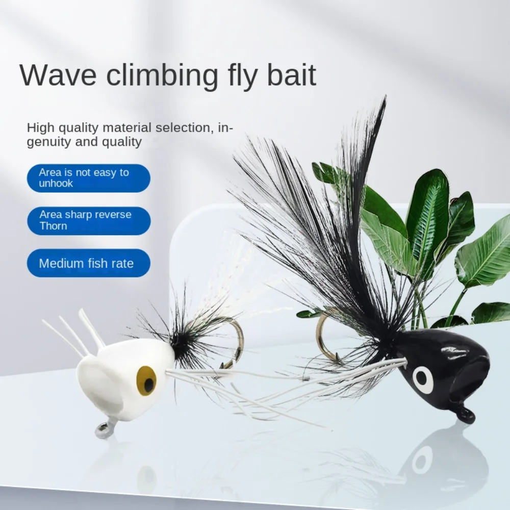 Feather Fly Fishing Lure 8# Hook Woolly Worm Fishing Hooks Black Body Rown Caddis Nymph Fly Trout Fly Fishing Bait Fly Fishing