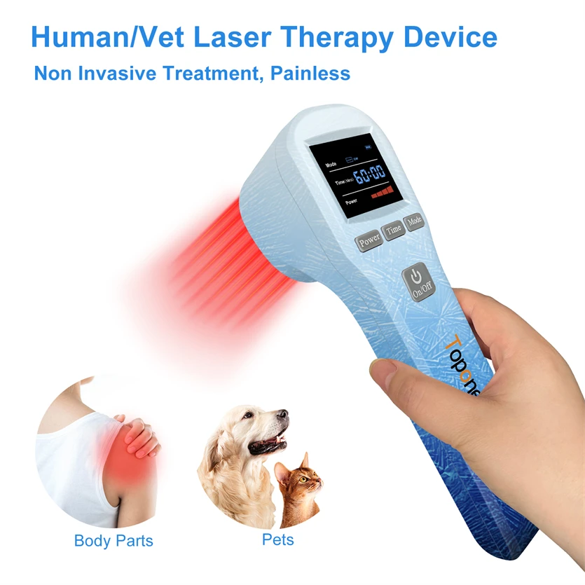 Toponechoice Cold Laser Hip Treatment Red Light Therapy Photobiomodulation PBM for Hand Ankle Feet Foot Leg Pain