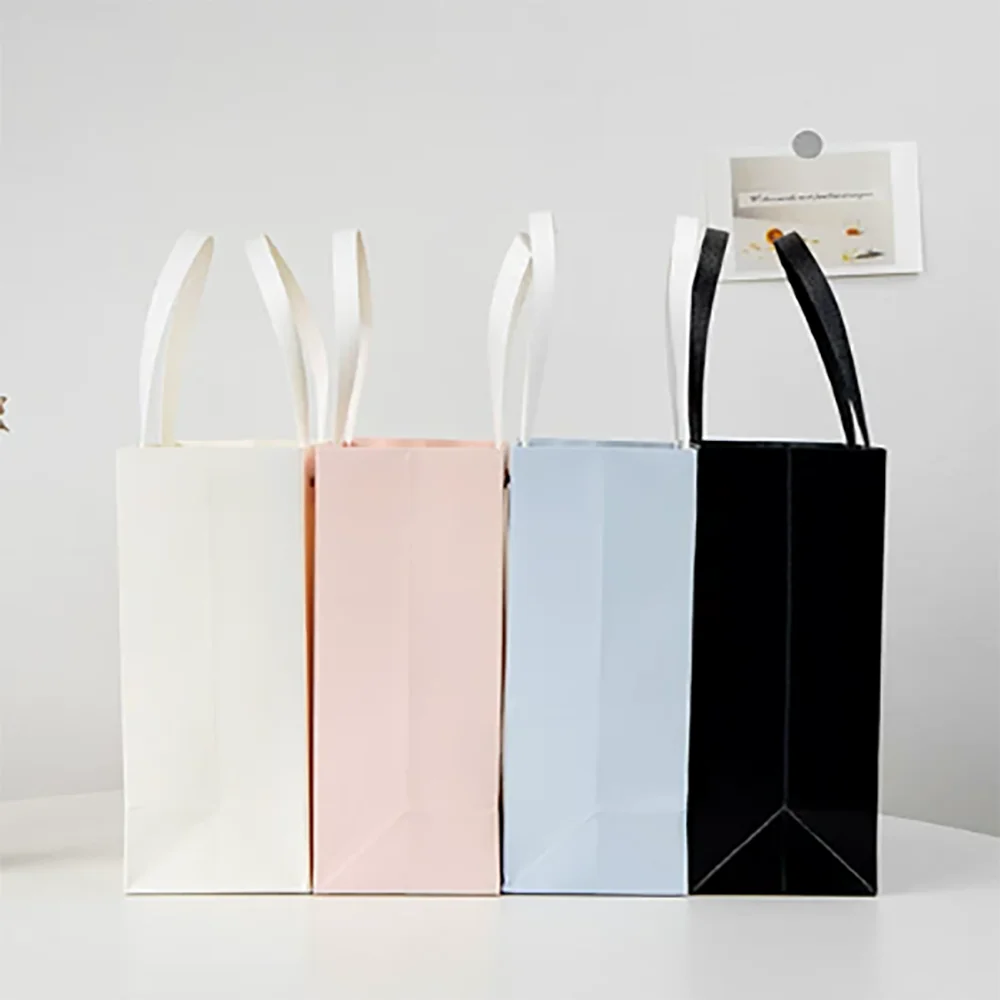 Weiße Modische Schmuck-Geschenktasche mit Nieten-Design und Henkel, Einkaufstasche, Tragbare Tasche für Kleinunternehmen und Reisen – Detail 10