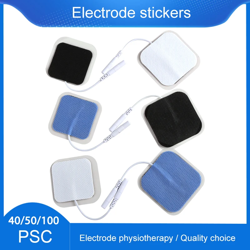 

40/50/100pcs Electrode Pads Muscle Stimulator Acupuncture Patche Physiotherapy Tens Machines Massager Pulse Massage 2.0mm Plug