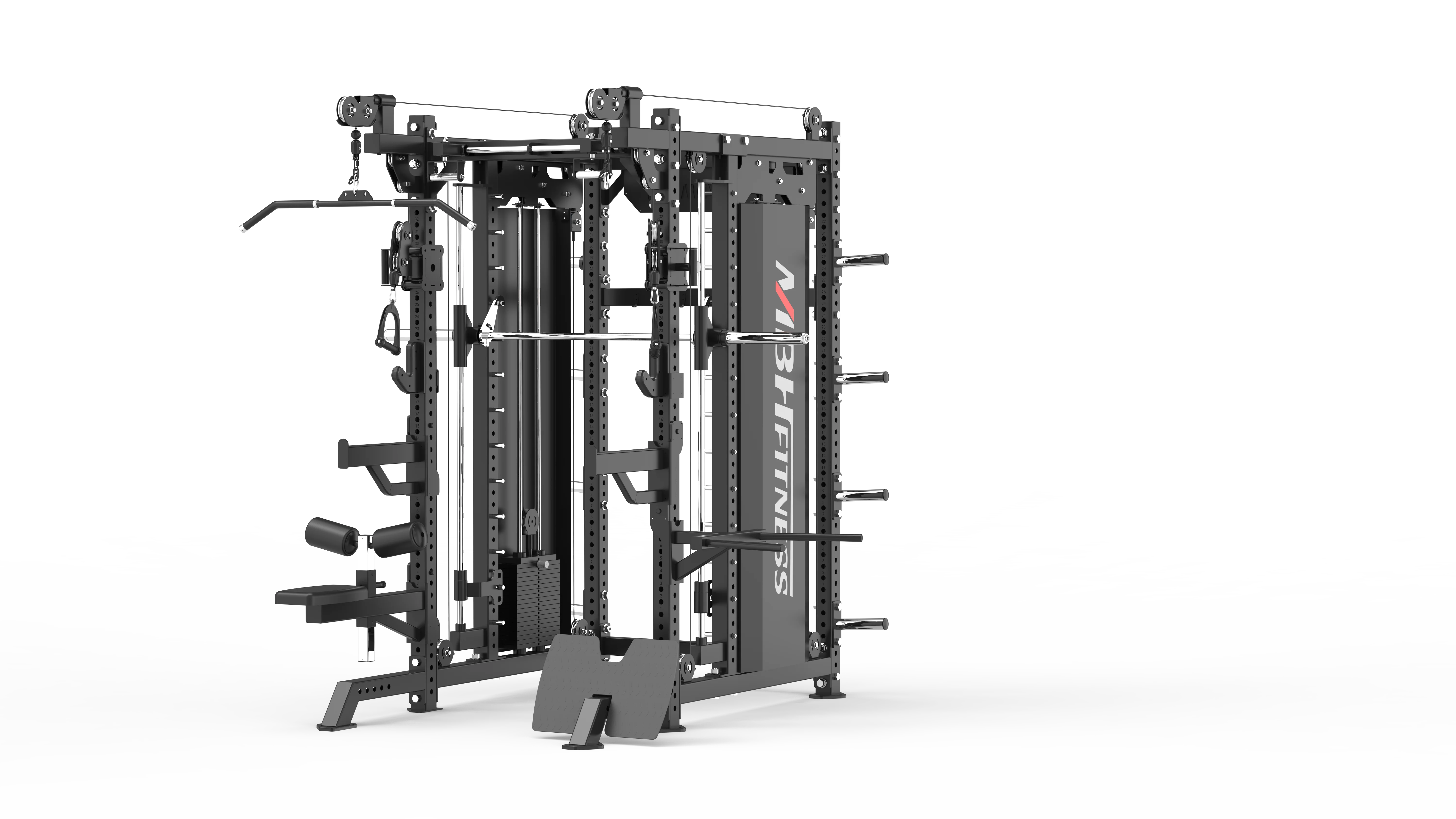 Commercial Multifunctional Cable Machine Power Rack Functional Trainer Smith Optional Fitness Equipment