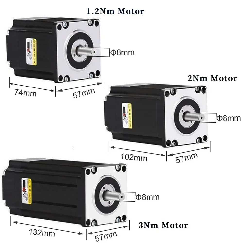 NEMA 23 stappenmotor met gesloten lus 1,2 Nm/2 Nm/3 Nm |   57 mm (2,2 inch) 4A 2-fase met encoder, Duits magazijn Snelle levering voor CNC