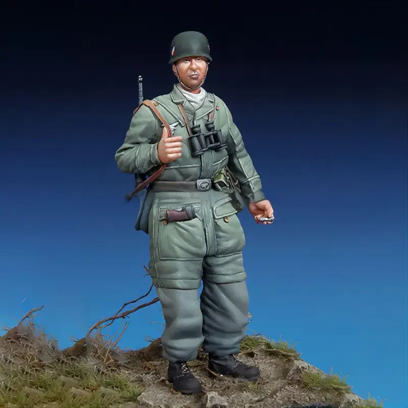 1/35 Resin WWII Soldier Model - Handmade, Military Theme, Unassembled & Painted