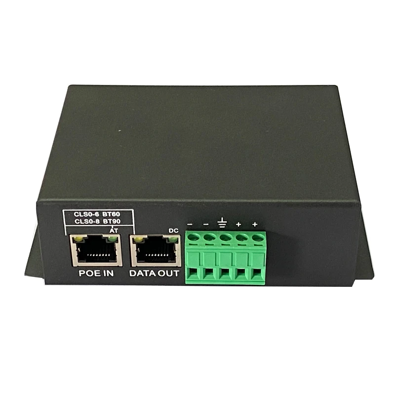 802.3BT High Power 2.5G Gigabit BT90 Standard 72WPOE++ Splitter 48V to 12V24V Monitor AP