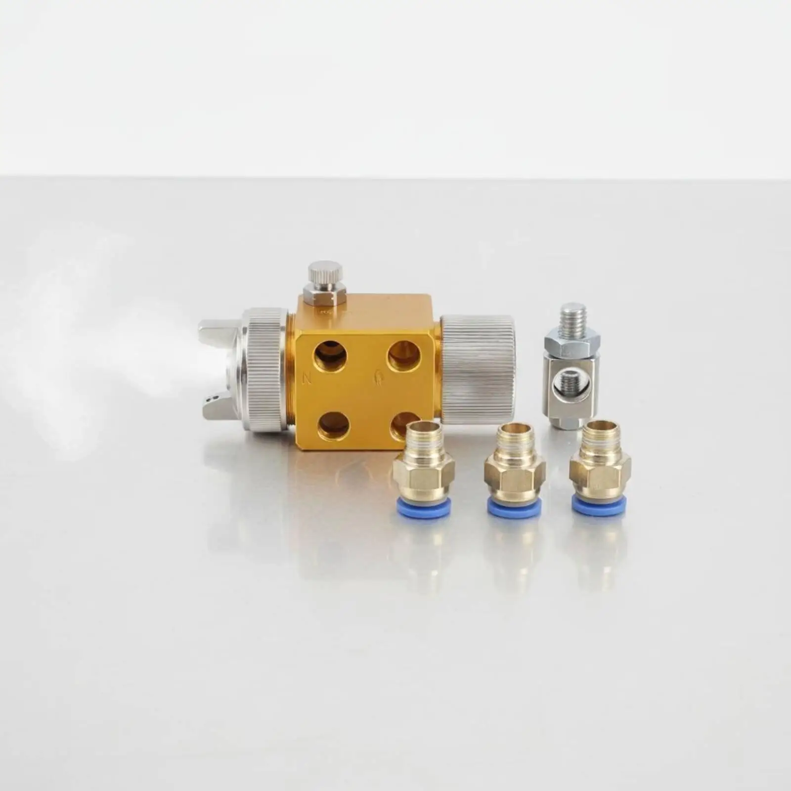 Adjustable Spray Nozzle Leak Proof Atomizing Head for Industrial Lubrication Cooling Lines