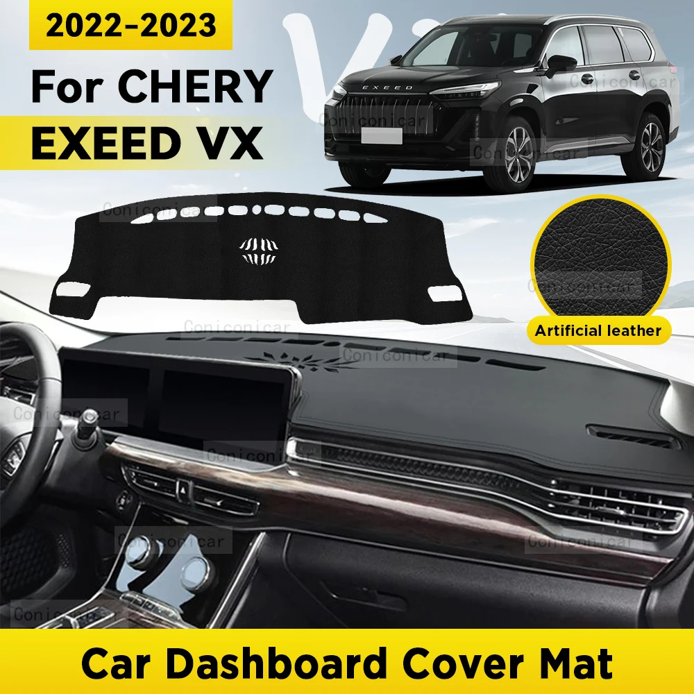 Dashboard Cover Mat Protective Pad  For CHERY EXEED VX 2022 2023 Car Accessories Dash Board Sunshade Anti-UV Carpet Dashmat