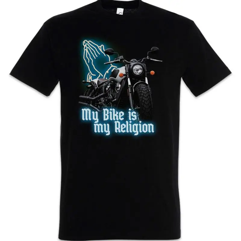 My Bike Is My Religion T Shirt Biker Club MC Rocker Motorcyclist Gangster Outlaw