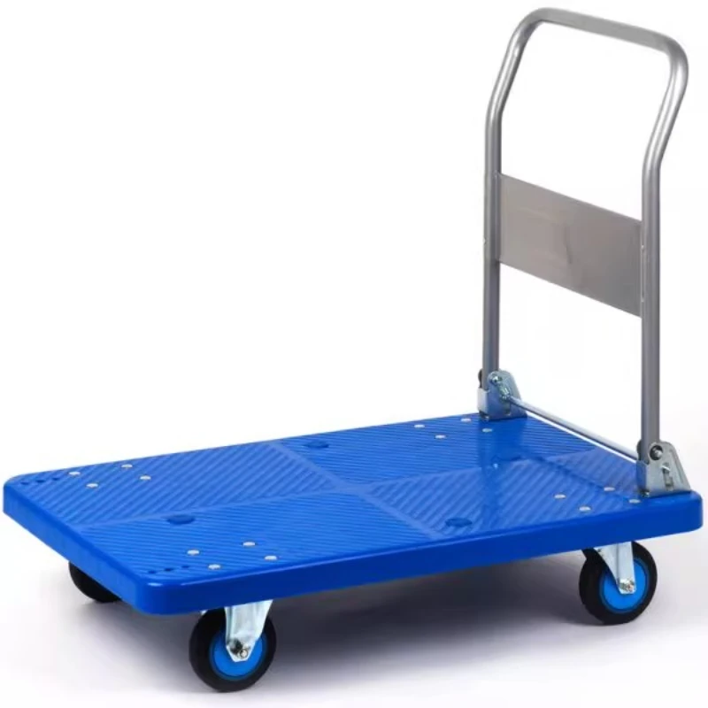 

Ultra-quiet, flat trolley, folding and pulling, pulling, handling, portable