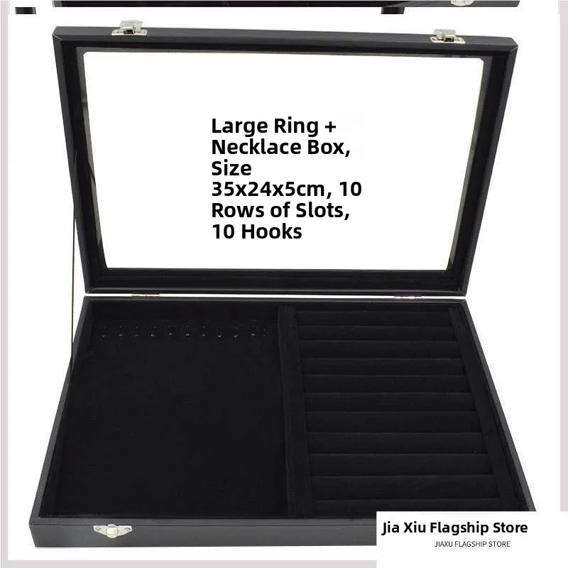 Velvet Jewelry Storage Box Small Display Case for Necklaces Bracelets Rings Earrings Covered Box with Lid Positive Rich Brand