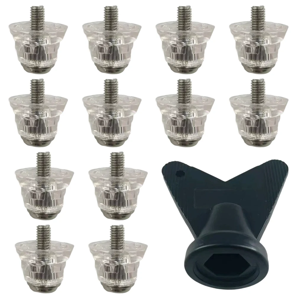 

Hiking Shoes Accessories Plastic Part Length 13mm Football Boot Studs Plastic Material Compatible With 5mm Thread