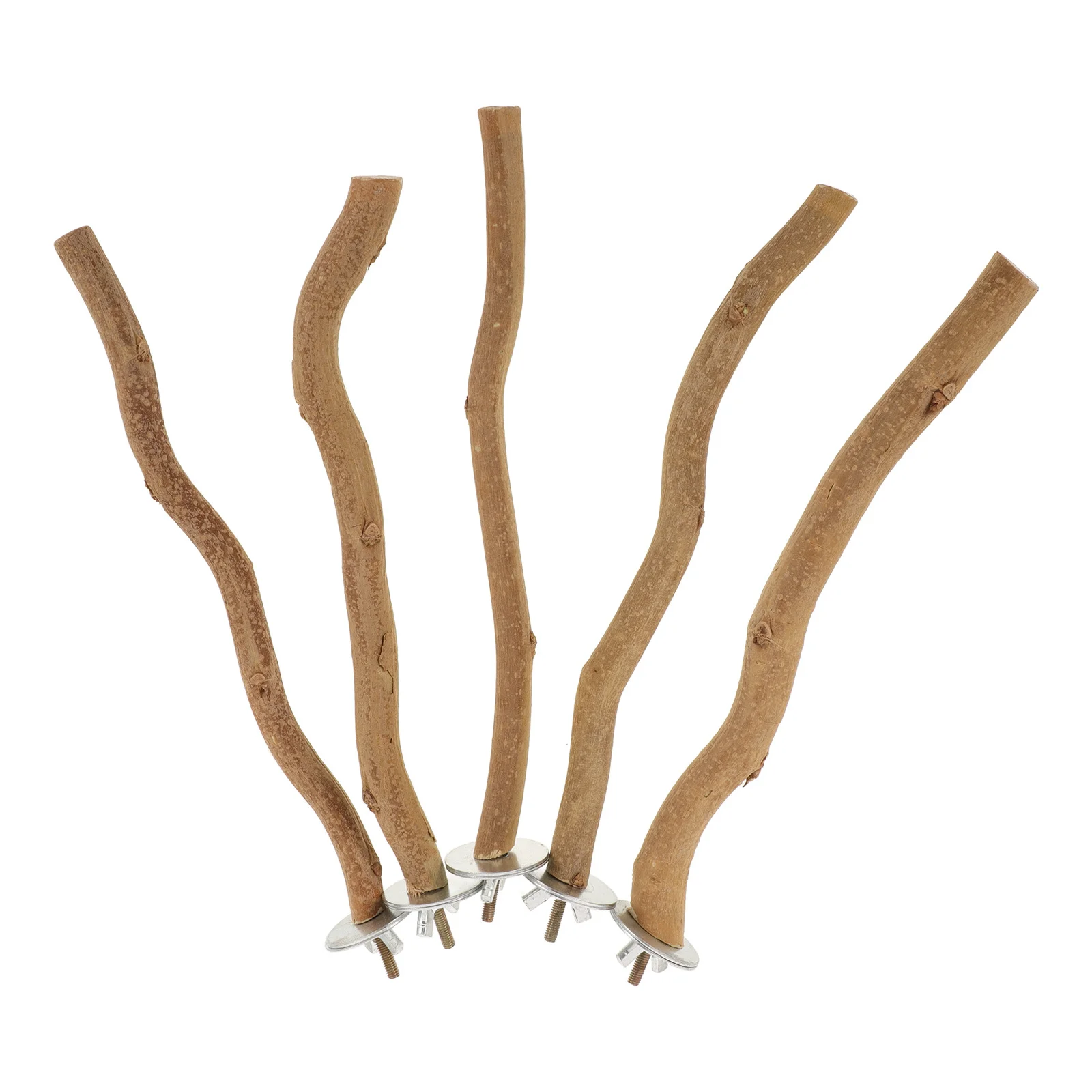 

5pcs Bird Perch Stand Parrot Claw Grinding Stick Cage Exercise For Cockatiel Wood Perches Bird Cage Accessories Parakeet Perch