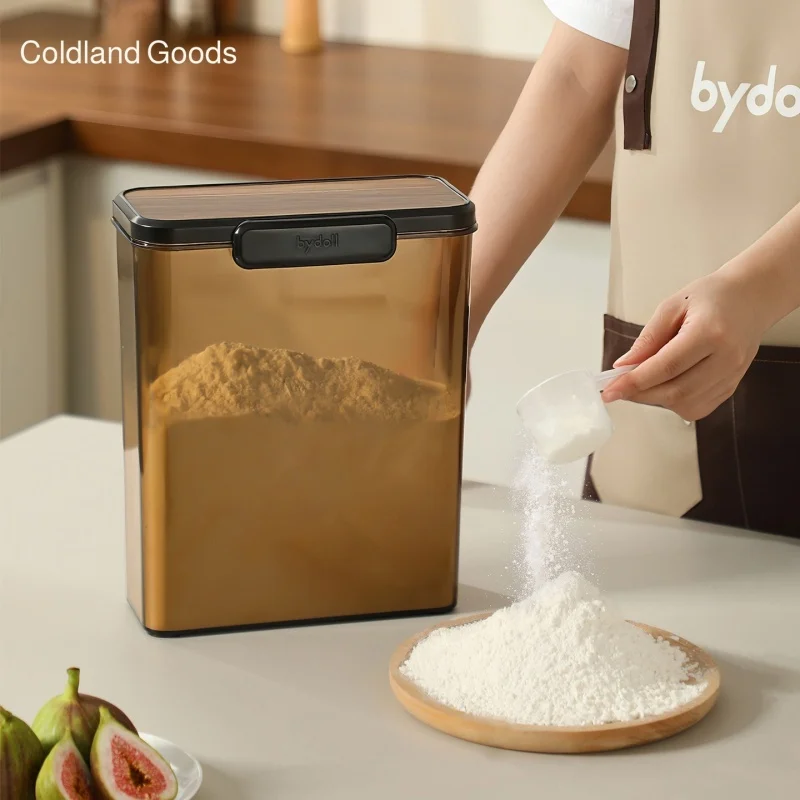 

Kitchen Lightproof Sealed Bucket - Food-Grade Grain Storage Container, Multi-Purpose Plastic Storage,Suitable for Grains/Cereals