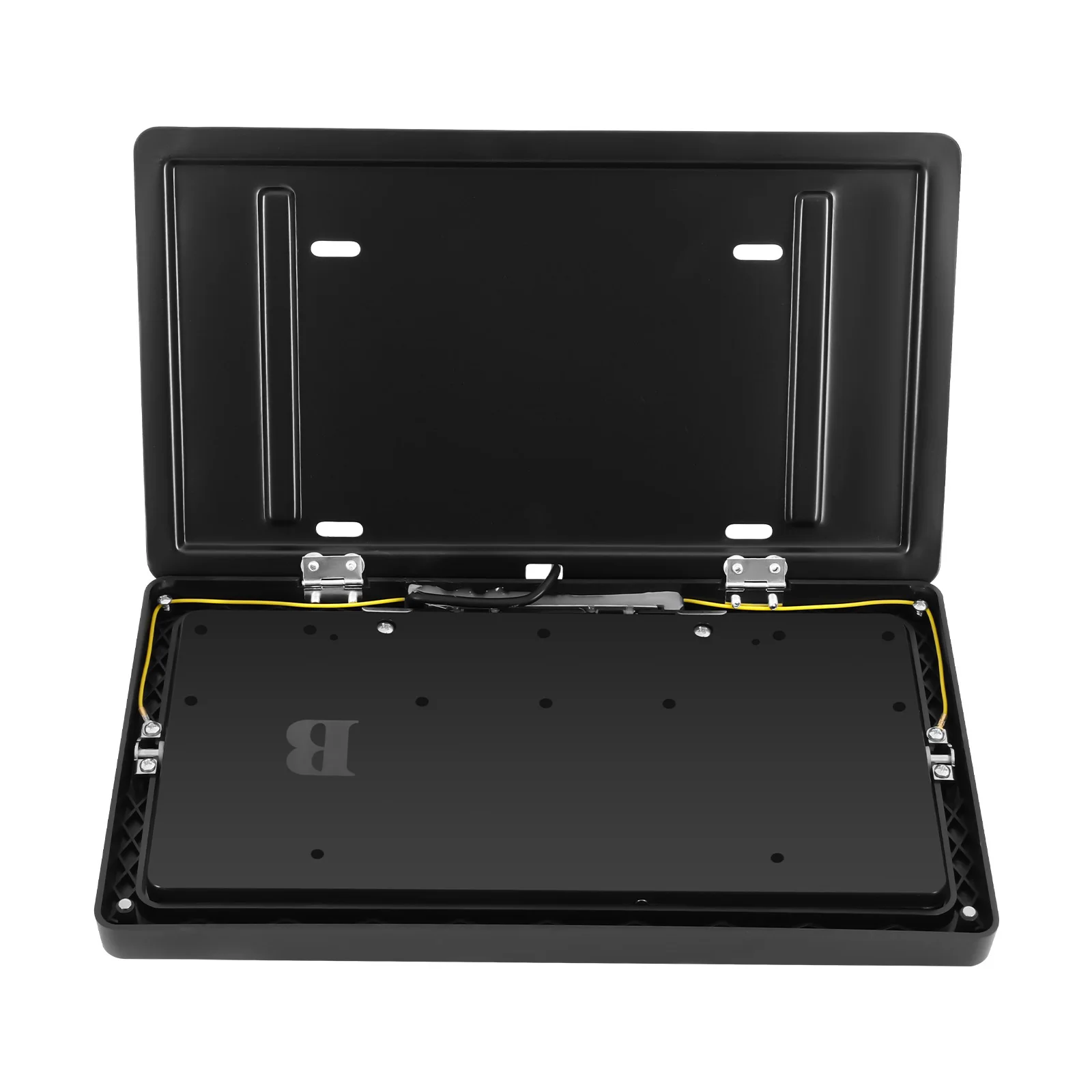 Waterproof Electric License Plate Frame Flipper Remote Control Bracket, 2 Pack