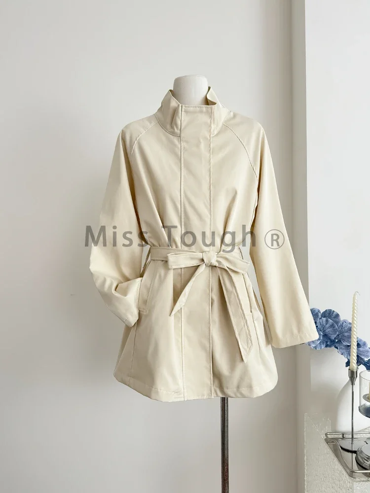 Autumn French Retro Coat Women High Street Solid Vintage Overcoat Female New korean Fashion Design Warm Chic Trench Coat 2024